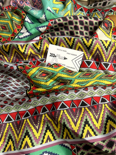 44” Silk Geometrics