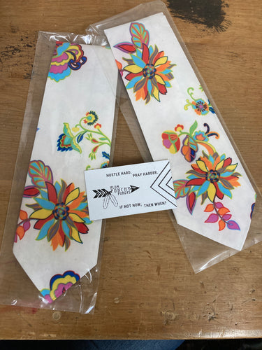Wild Neon Paisley on White