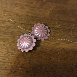 Copper Concho Earrings