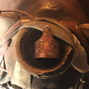 Engraved Cowtag Pendant