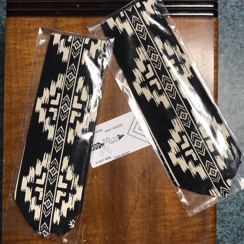 Black Aztec Tie