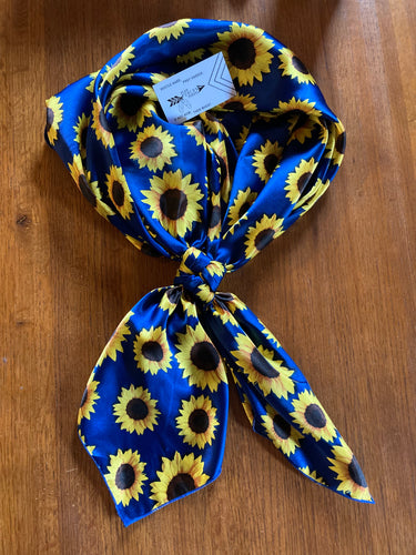 Navy Sunflowers 44”
